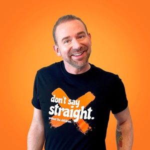 Don't Say Straight...Protect the Children T Shirt Medium NWOT store display